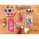 Bookmarks Mermaids - Three Art Prints Of & Mermen in Colored Inks 19 X 10 cm Set Two Primary Colors