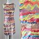 Sz 8// Wow Fabulous Confetti Colored Sequin Dress// Beaded Blacktie