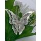 Butterfly Necklace, Pendant, Silver Butterfly, 3D Rhinestone Gift, Jewellery