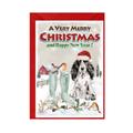 Cocker Spaniel | Black & White Dog Christmas Card | 6" X 4