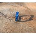 Arctic Northern Lights Ring, Sapphire Blue, Opal Gemstone Custom Wedding Engagement Promise 6mm, 8mm