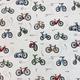 Bicycle Fabric | 100% Premium Cotton Sport Cycling Novelty Bike White Quilting Dressmaking Sewing