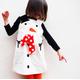 Girls Snowman Christmas Costume Dress , Cord Dungaree Pinafore