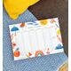 Simple Things A4 Weekly Planner/Desk Notepad With Colourful Illustrations Illustrated Sunshine For To Do Lists