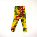 Rasta Scrunch ~ Tie Dye Baby Toddler Cotton Leggings Pants | Rib Knit, Cuffed, Elastic Waist 15/20"(20