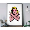 Marilyn Monroe Wall Art, Mid Century Modern Pop Altered Art