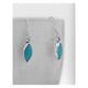 Eye Shaped Turquoise Earrings/Marquise Real Natural December Birthstone