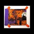 Halloween Scene Rat Hammock/Pet Hammock. Size Xl. in Purple. Suitable For Rats, Chinchillas, Ferrets, Guinea Pigs Etc. With Clips