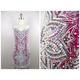 Heavy Pearl Beaded Mini Dress // Pink Silver & White Jewel Embellished Couture Party