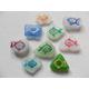 Little Rainbow Fish - Set Of 9 Hand Painted Sea Glass Fridge Magnets Made To Order