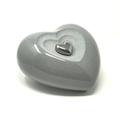 Ceramic Urn For Ashes in A Heart Shape Cremation Burial Container Funeral Adults