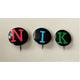 Nik Kershaw Set Of 3 Very Small Vintage Button Style Metal Pin Badges From The 1980's Pop Music Memorabilia