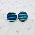 Multicolor Earring Set - Sparkly Ocean Blue Jewelry Beach Wedding Unique Stud Earrings Gift For Bridesmaids Hypoallergenic