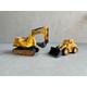 Construction Machinery Wrecks | Terrarium & Aquarium Decor Resin Made Decorations Jungle Ornament Excavator Front End Loader