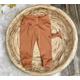 Copper Ribbed Organic Knit Joggers/Rust Organic Knit Joggers/Gender Neutral Baby, Toddler/Fall Pants/Fall Clothes/Premie Clothing