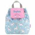 Personalised Nursery Backpack - Blue Unicorn | Toddler For Kids Bag