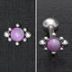 Tongue Ring Opal, Surgical Steel Barbell Earring, Jewelry, Straight Body Piercing Jewelry
