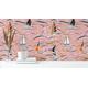 Pink Boat Pattern Removable Wallpaper/Nautical Peel & Stick Abstract - Self-Adhesive Or Traditional