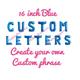 Blue Balloon Letters | Custom Letter Balloons Phrase
