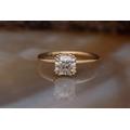 1 Ct Radiant-Gold Solitaire Ring-Solitaire Diamond Ring-Solitaire 6 Prong-1 Radiant Ring-Radiant Cut Solitaire