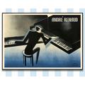 Art Deco Early Twentieth Century Music Poster Of French Pianist Andre Renaud