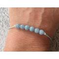 Angelite Bracelet/Anklet/Necklace Crystal Healing Shamballa