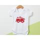 Personalized Fire Engine Baby Grow