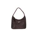 Sold Out Vintage Prada Brown Tessuto Mini Hobo Handbag/90S - 2000S Nylon Purse