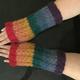 With Brushed Alpaca Knitted, Soft & Warm Fingerless Gloves With A Beautiful Pattern