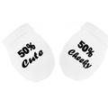 50% Cute Cheeky Print Baby Scratch Mitts Mittens Gloves Shower New Gift Idea