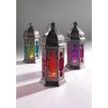 Tonal Moroccan Lantern | Free Standing Ethical Tea Light Holder Decor Style Glass Lamp Votive