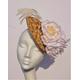 White Flower Straw Hat, Royal Ascot Fascinator Dinner En Blanc Kentucky Derby Hat