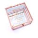 Personalised Bridesmaid Gift Rose Gold Glass Jewellery Box