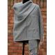 Ladies Shawl Dark Grey Yak Wool Meditation Wrap Large Scarf Boho Hippies Nepal