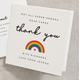 Teacher Thank You Card, Rainbow Personalised Class 2021 Card For Classroom Assistant, End Of Term Gift Ty011