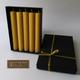 5x Beeswax Candles Natural Pure Rolled Mother Day Eco Black Box UK