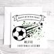 Football Design Birthday Card - Personalised Footballer , Ages