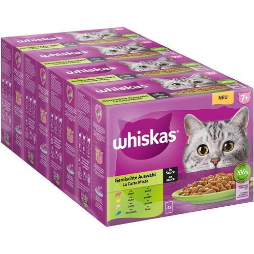 96x85g 7+ Gemischte Auswahl in Sauce Jumbopack Whiskas Senior Frischebeutel 96 x 85 g...