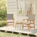 Patio Chairs 2 pcs Solid Acacia Wood Outdoor Chairs