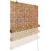 WHDZ 47 x 71 Reed Curtain Bamboo Blind Light Filtering Roller Shades Retro Bamboo Roll Up Window Natural Reed Roll Up Window Blind for Outdoor Indoor