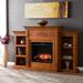 Tennyson Touch Screen Electric Fireplace w/ Bookcases - SEI Furniture FR8543