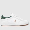 Polo Ralph Lauren court sneaker trainers in white