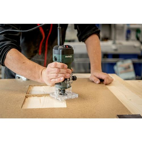Metabo - Kantenfräse fm 500-6 Oberfräse Holz Hand Fräse Einhandfräse 6 mm, 500 w