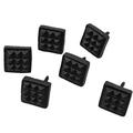 Mystic Colonial Hardware SOLID CAST IRON Victorian, Colonial, Retro Square Waffle Clavo Nail in Black | 1 H x 1 W x 1 D in | Wayfair 500193S-6SET