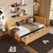 Twin Size Linen Upholstered Daybed with 2 Storage Drawers