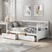 Multi-Functional Design Solid Construction Wood Daybed with Two Drawers,Easy to Assemble,Twin Size