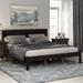 Modern Rustic Style Platform Bed Frame with Headboard&Wood Slat Support, No Box Spring Needed, Queen