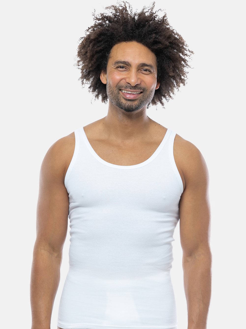 con-ta Unterhemd / Tanktop Herren weiß, L Image