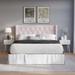 House of Hampton® Classic Upholstered Bed w/ 2 Nightstands In Velvet Upholstered in Pink | 50 H x 81.7 W x 85.23 D in | Wayfair