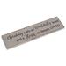 Trinx Gurvis Cherishing a Life So Decorative Plaque Porcelain/Ceramic in Gray | 3 H x 11.75 W x 1 D in | Wayfair 7EBA989F8C1D4098A3E450F81674DA6C